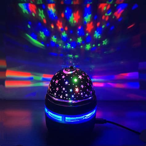 Colorful rotating magic ball light